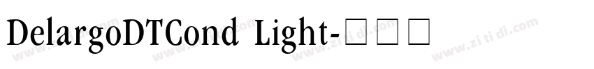 DelargoDTCond Light字体转换